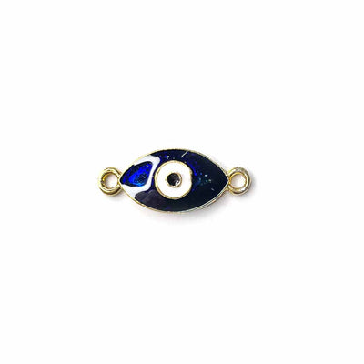 Blue Color Evil Eye Two Sided Whole Metal Charms Set Of 6