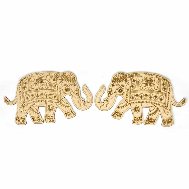 Mdf Engraved Elephant Set Of 6 | Elephant | MDF | Engraved Elephant | Set Of 6 | Adiklala Craft Store | Art Craft | Art | Design | Engraved | Collection | Project | Home Decoration | Decoration