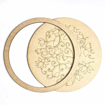 Alekhan Design Engraved Wall Plate Base With Frame Set Of 6 | Alekhan Design Engraved Wall Plate Base | frame | Adiklala Craft Store | Art Craft | Art | Design | Engraved | Collection | Project