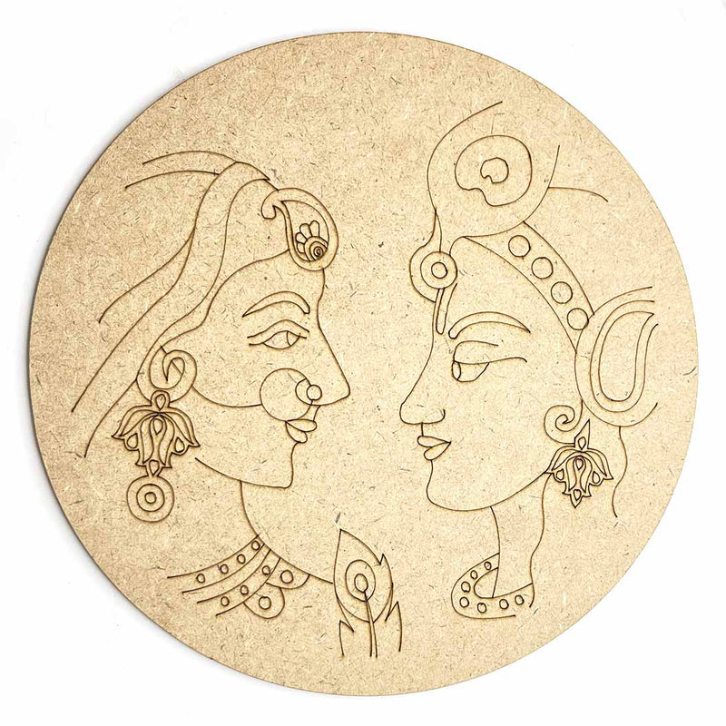 Radha Krishana Engraved Design Wall Plate Base With Frame Set Of 6 | Radha Krishna Engraved | Radha Krishna | Wall Plate | Frame | Engraved Design | Adiklala Craft Store | Art Craft | Art | Design | Engraved | Collection | Project