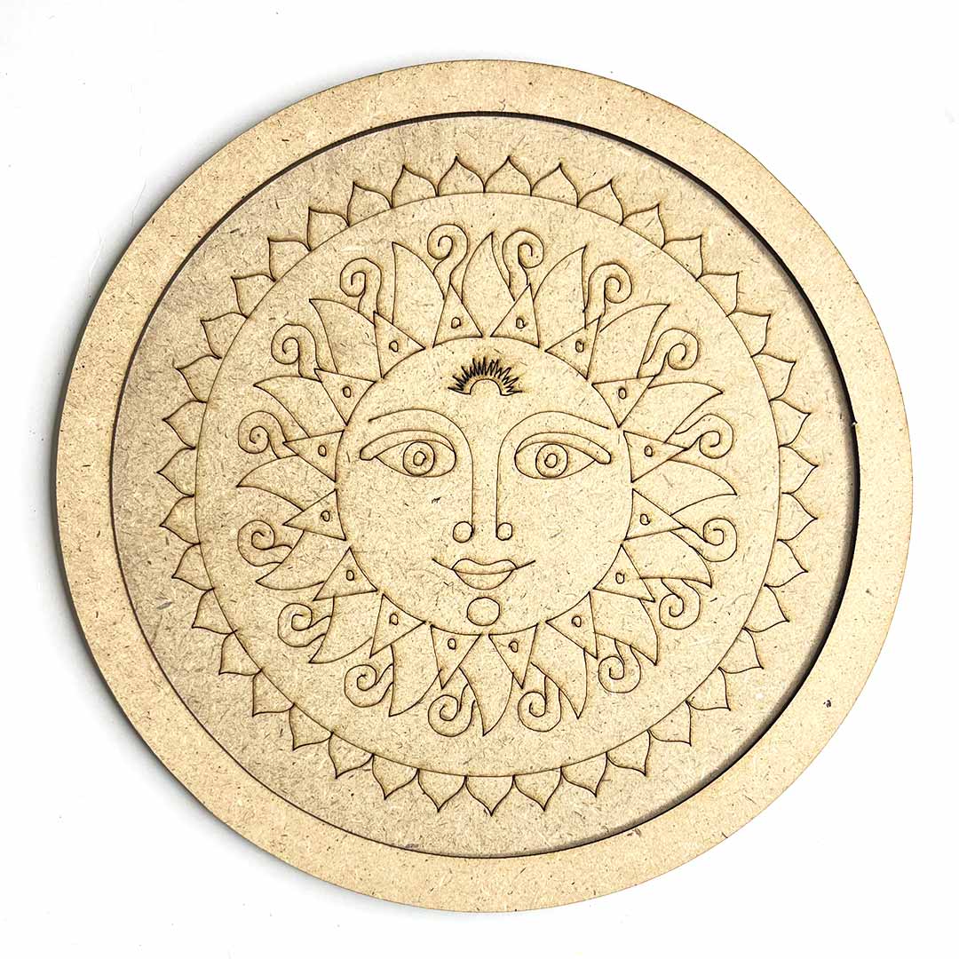 Chandroli Design Engraved Wall Plate Base With Frame Set Of 6 | Chandroli Design | Engraved Wall Plates | Wall Plates | Base | Frame | Set of 6 |  Adiklala Craft Store | Art Craft | Art | Design | Engraved | Collection | Project