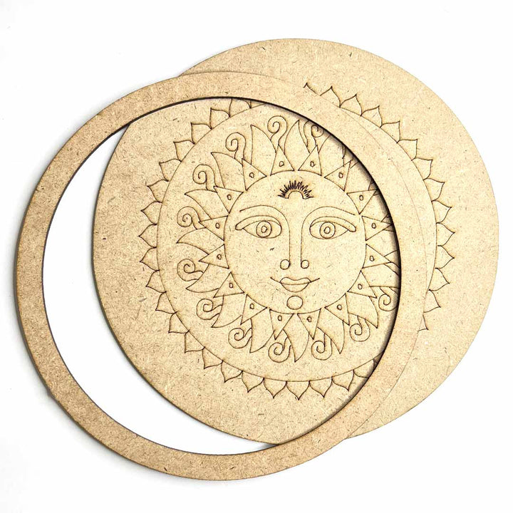 Chandroli Design Engraved Wall Plate Base With Frame Set Of 6 | Chandroli Design | Engraved Wall Plates | Wall Plates | Base | Frame | Set of 6 | Adiklala Craft Store | Art Craft | Art | Design | Engraved | Collection | Project