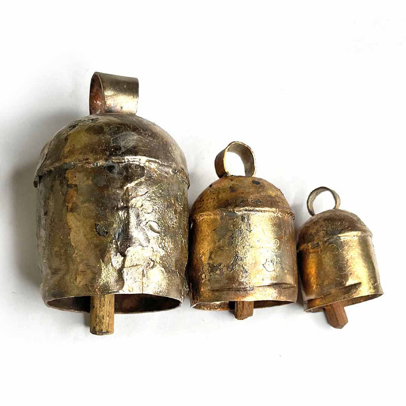 Kutch Copper Bells Set of 3 | Kutch Copper Bells | Copper Bells |  Kutch Bells | Adikala Craft Store | Art Craft | Craft | Decoration | Decoration Essential |  Home Deacor