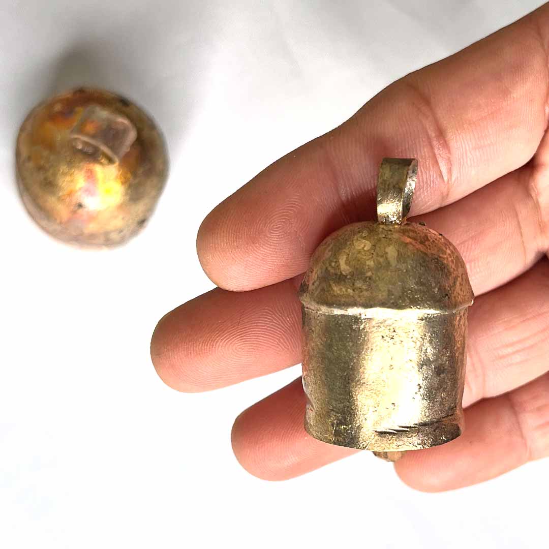 Kutch Copper Bells 1 Inches Set of 2 | Kutch Copper Bells | copper Bells | Bells | Gujrati Bells |  Adikala Craft Store | Art Craft | Craft | Decoration | Home Deacor
