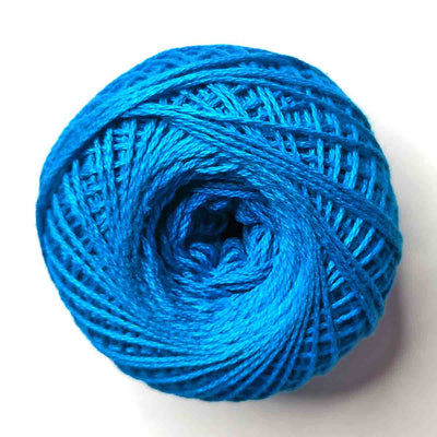 Blue Color 3 Ply Crochet Thread Cotton Yarn for Knitting & Craft Making