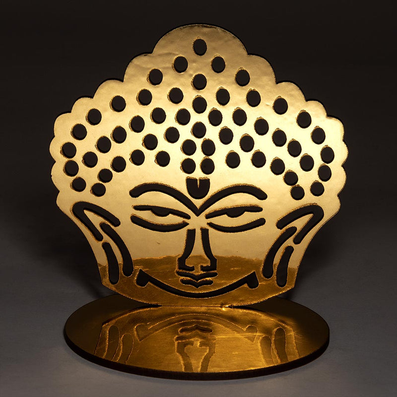 Buddha Golden Tea light Holder