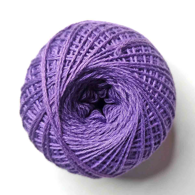 Light Purple Color 3 Ply Crochet Thread Cotton Yarn for Knitting & Craft Making
