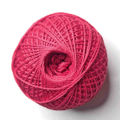 Red Color 3 Ply Crochet Thread Cotton Yarn for Knitting & Craft Making
