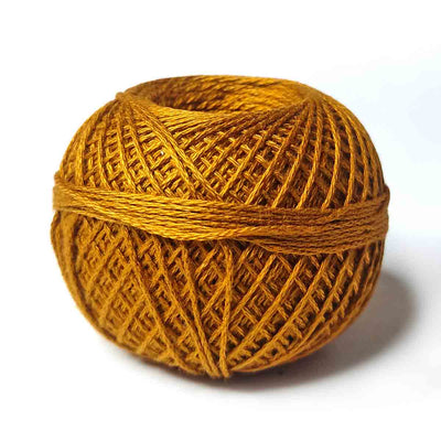 Mustards Yellow Color 3 Ply Crochet Thread Cotton Yarn for Knitting & Craft Making Set of 3
