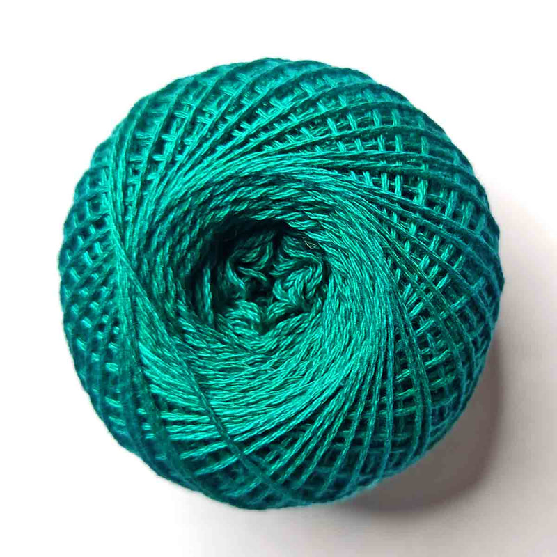 Teal Blue Color 3 Ply Crochet Thread Cotton Yarn for Knitting & Craft Making
