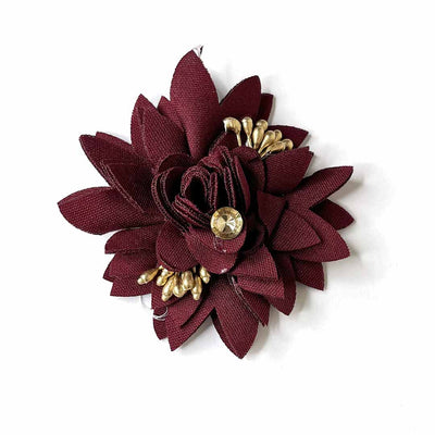 Dark Maroon Color Flower Set Of 6 | Dark Maroon Color Flower | Adikala Craft Store | Art Craft | Collection