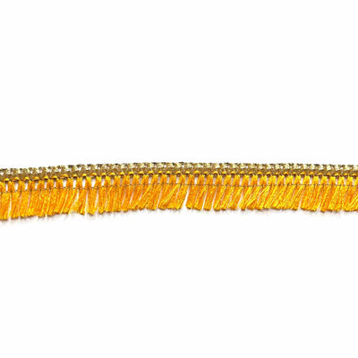 Golden Zari & Yellow Polyester Thread Lace & Border - ( 9mtr ) | Golden Zari | Yellow Polyester Thread Lace | Borders | Adikala Craft Store | Art Craft | Decoration | Laces Collection | Border Collection | Craft Making