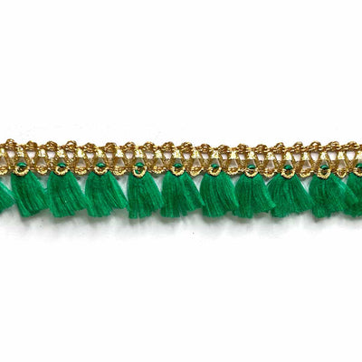 Golden Zari & Green Polyester Thread Lace & Border - ( 9mtr ) | Golden Zari | Green Pollyester Thread Lace & Borders | Adikala Craft Store | Art Craft | Decoration | Laces Collection | Border Collection | Craft Making