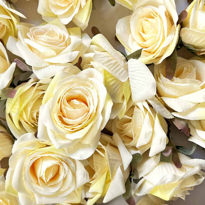 Light Yellow | Yellow & Cream Shaded | Cream Shaded Artificial Rose Flower | Light Artificial Flower | cream Artificial flower | Art Craft | Decoration Craft | indian Home | Decoration | Project Making | online Art | Design | Beautiful | Adikala | Adikala Craft Store