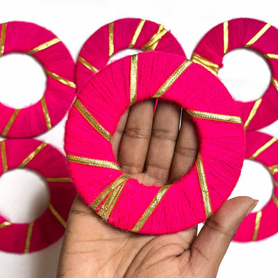 4 Inches Rani Pink Round Plate Pack Of 6