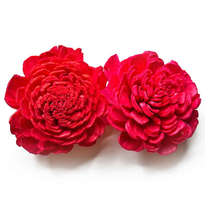 Red Sola Wood Flower Pack of 10 | Sola Wood |  Red Sola | Flower Pack | Adikala Craft Store