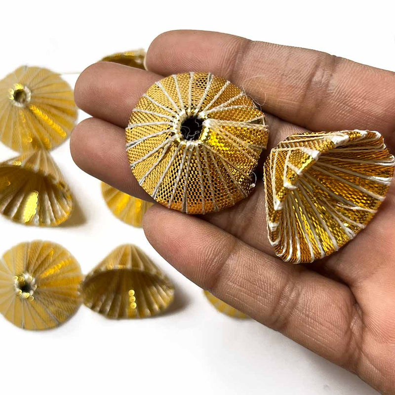 Small Size Cone | Golden Color Pack Of 20 | Golden Color Cone | Small Size Cone | Art Craft | Decoration Craft | indian Home | Decoration | Project Making | online Art  | Design | Beautiful | Adikala | Adikala Craft Store