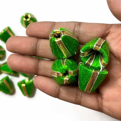 Small Size cone | Green Color Cone | Golden Color Cone | Pack of 20 | Art Craft | Decoration Craft | indian Home | Decoration | Project Making | online Art  | Design | Beautiful | Adikala | Adikala Craft Store