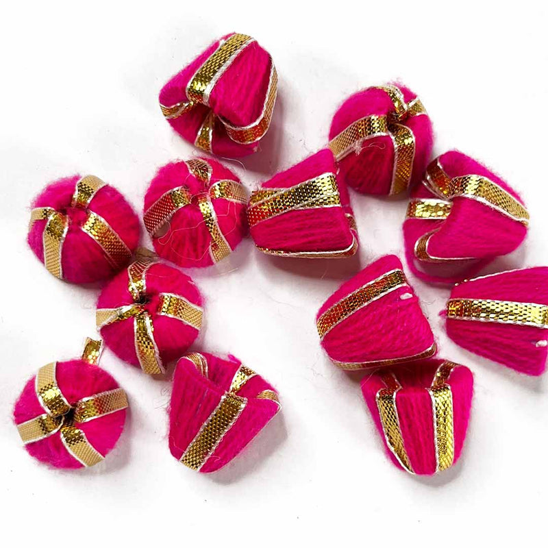 Small Size Cone | Rani Pink Color Cone | Pack of 20 | Golden Color Cone | Art Craft | Decoration Craft | indian Home | Decoration | Project Making | online Art | Design | Beautiful | Adikala | Adikala Craft Store