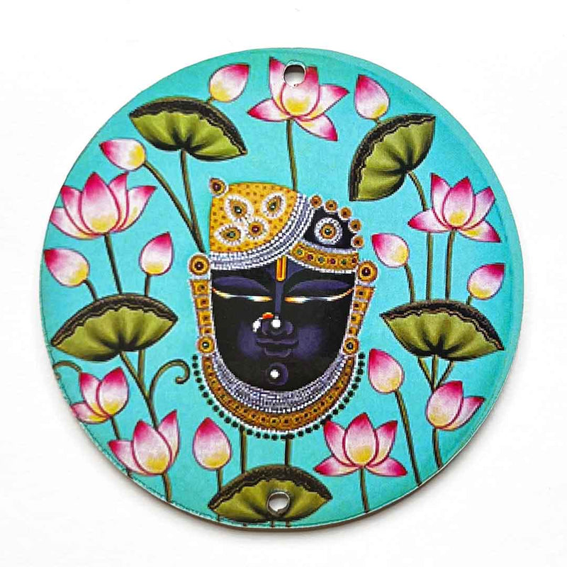 Shreenath Jee Mdf Set Of 6 | Krishna Ji | MDF | Lord Krishna | Art Craft |  Adikala Craft Store | Lotus Flower 