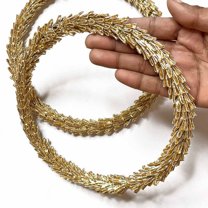 7 Inches Golden Gota Ring | Gota Ring | Gota Ring Set of 6 | Rajasthani Style | Art Craft | Decoration Craft | indian Home | Decoration | Project Making | online Art | Design | Beautiful | Adikala | Adikala Craft Store