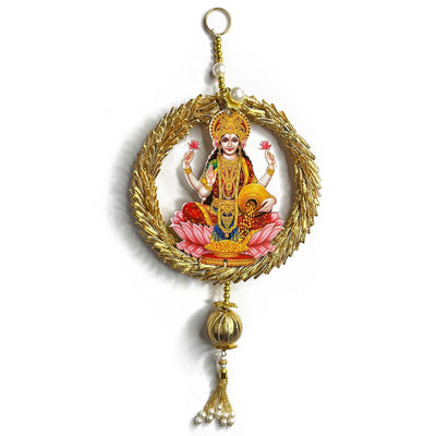 Laxmi Ganesh Ji Tassel Hanging For Decoration Set Of 2