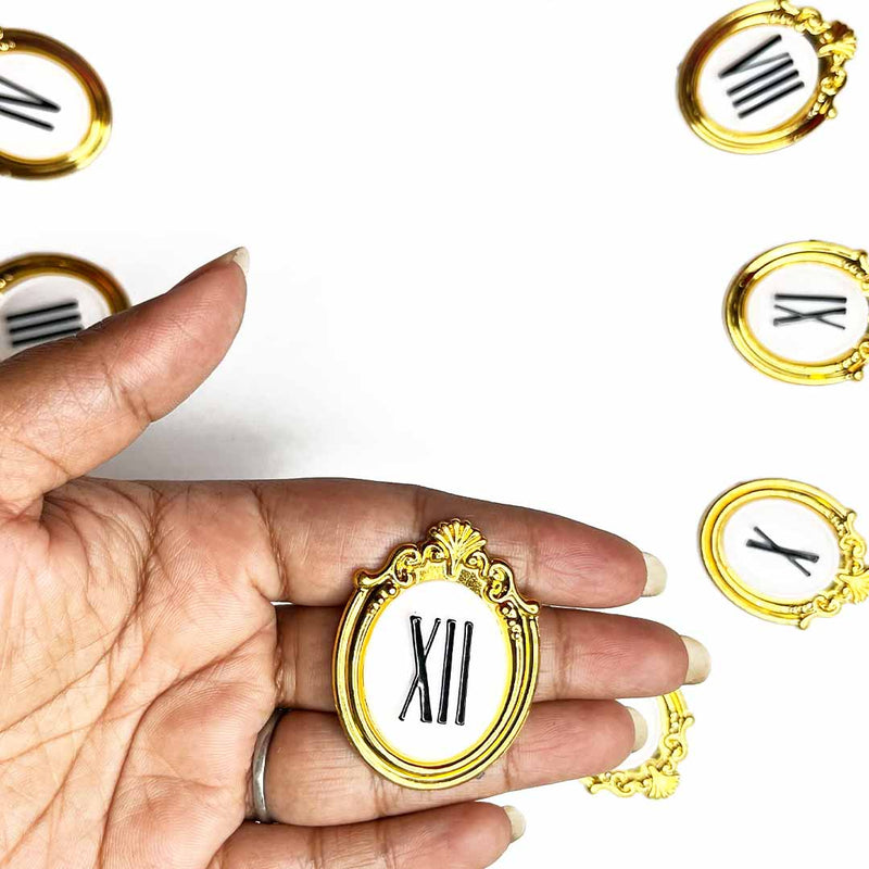 Roman Numbers | Golden Color Luxury Look For wall Clock | Wall Clock | Golden Numbers | Wall Art | Art Craft | Decoration Craft | indian Home | Decoration | Project Making | online Art  | Design | Beautiful | Adikala | Adikala Craft Store
