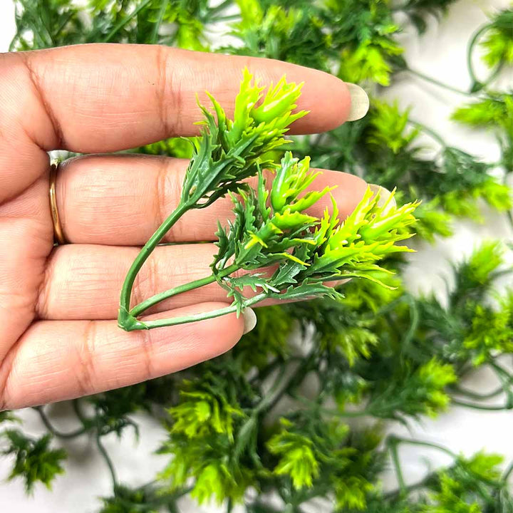 Green Color Coriander Leafs |  Coriander Leafs | Leaf pack of 25 | Green Color Leaf | Art Craft | Decoration Craft | indian Home | Decoration | Project Making | online Art  | Design | Beautiful | Adikala | Adikala Craft Store