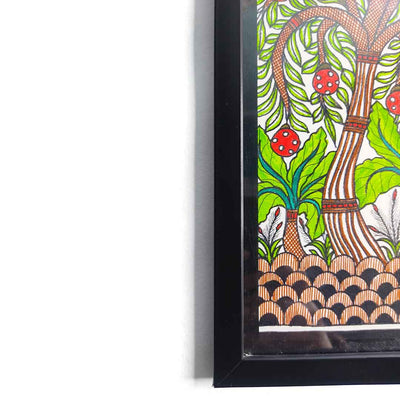 Birds Madhubani Painting | adikala | Adikala Craft Store | Craft | Art Craft | Painting | Tree of Life | Decoration | Wall Painting | Wall Art | Wall Design | Design