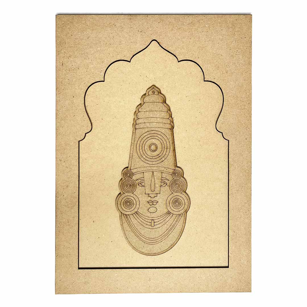 Jharokha With Lord Balaji Mdf Cutout 13 inches Set of 2 | Jharokha With Lord Balaji |  Mdf Cutout 13 inches Set of 2 |  Lord Balaji Mdf Cutout | Jharokha | Jharokha With Lord Balaji | Mdf Cutout | MDF | Art Craft | Indian Art | Indian Home  decoration | Adikala