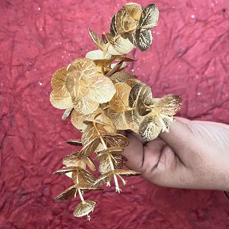 Golden Color Leaves Filler Pack Of 2 ( 12 stems)