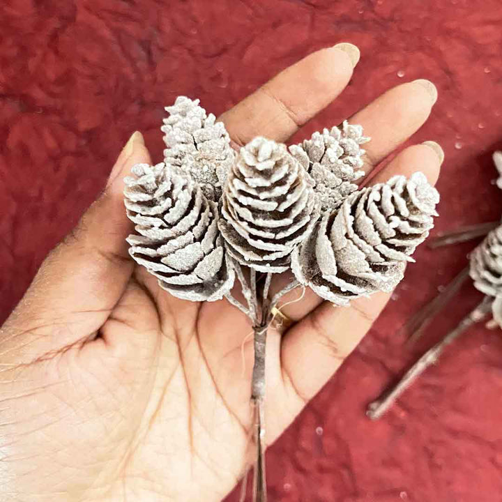 Brown Color Pine Filler Pack Of 2 Bunch (12 stems) |  Brown Color | Pine Filler | Pack of 2 | Bunch | Craft Store | Online Craft | Art craft | craft Online | Adikala Craft Store 