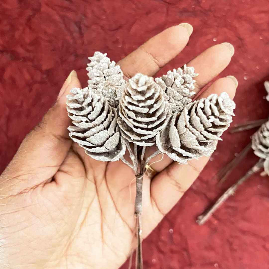 Brown Color Pine Filler Pack Of 2 Bunch (12 stems) |  Brown Color | Pine Filler | Pack of 2 | Bunch | Craft Store | Online Craft | Art craft | craft Online | Adikala Craft Store 