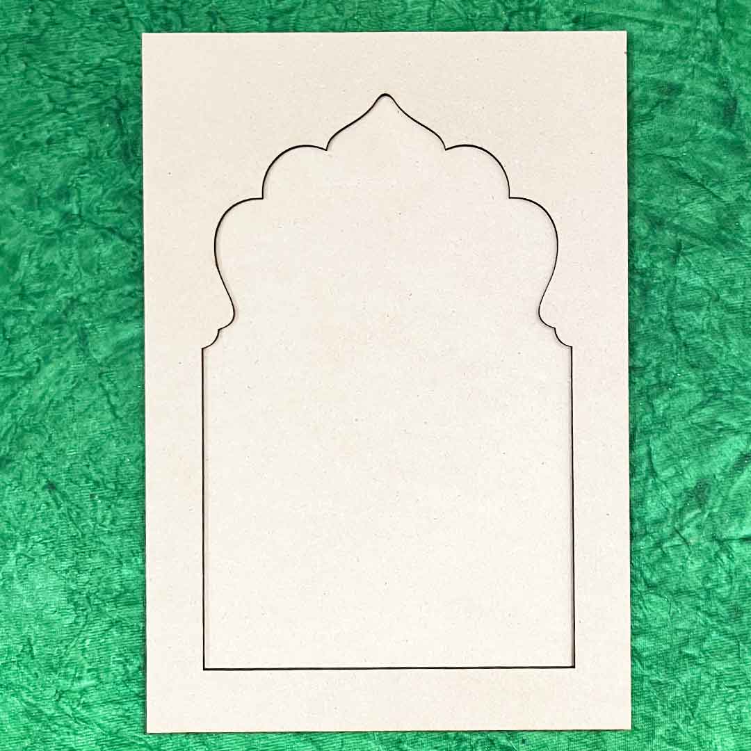Jharokha Mdf Cutout for DIY Art And Craft, Wall Hanging Decorations, Festival Gift, Wedding 13.inch | Jharokha | MDF Cutouts | DIY Art And Craft | Wall Hanging | Home Decoration | Gift | Festivals | Wedding | 13.inches | Art Craft | Adikala