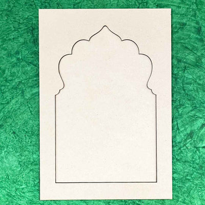 Jharokha Mdf Cutout for DIY Art And Craft, Wall Hanging Decorations, Festival Gift, Wedding 13.inch | Jharokha | MDF Cutouts | DIY Art And Craft | Wall Hanging | Home Decoration | Gift | Festivals | Wedding | 13.inches | Art Craft | Adikala