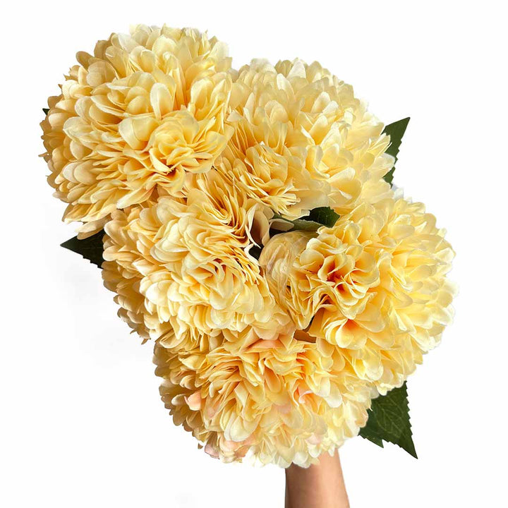 Artificial Peach Chrysanthemum Flowers | Peach Chrysanthemum | Flowers with Stick | Chrysanthemum | Artificial Flowers | Craft | Shadi | Wedding Decoration | Decoration Essemtials | Art Craft | Craft | Online Art | Indian Art | Adikala Craft Store
