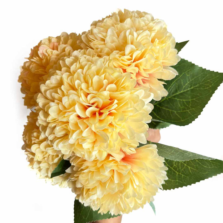 Artificial Peach Chrysanthemum Flowers | Peach Chrysanthemum | Flowers with Stick | Chrysanthemum | Artificial Flowers | Craft | Shadi | Wedding Decoration | Decoration Essemtials | Art Craft | Craft | Online Art | Indian Art | Adikala Craft Store
