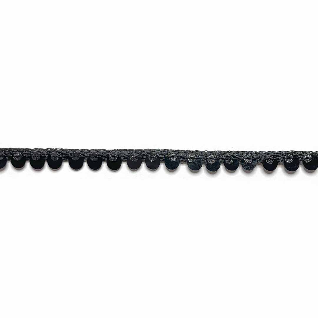 Black Color Sequence Lace Border | Black Color Sequence | lace Border | 9 meter | Art Craft | Craft Store | Craft | Art Making | Project Making | Online Art Craft | Indian Art Craft | Indian Craft | Handmade | decoration Essentials | Adikala Craft Store