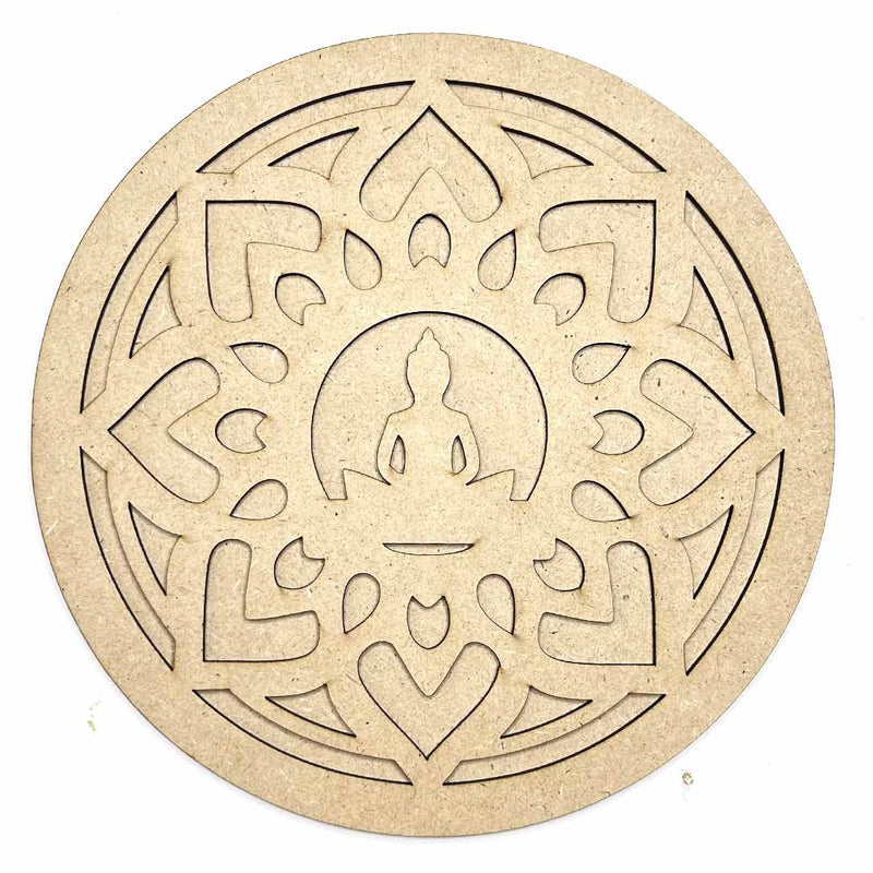 Lord Buddha & Lotus Design MDF Cutout Base for DIY |  Craft Store Online | Lotus design MDF | MDF  Cutouts | DIY Projects 