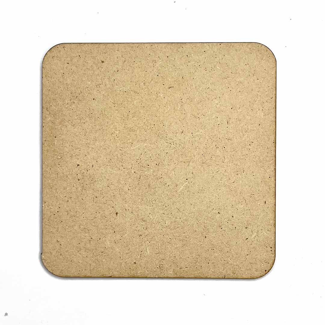 Square Base with Round Edges Mdf Base Set of 6 – Adikala - Craft Store