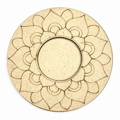 Engraved Mandala Design Tea Light Holder Set of 6 | Engraved Mandala | Mandala Design | Tea Light | Tea Light Holder | Set of 6 | Art Craft | Craft online | Adikala  