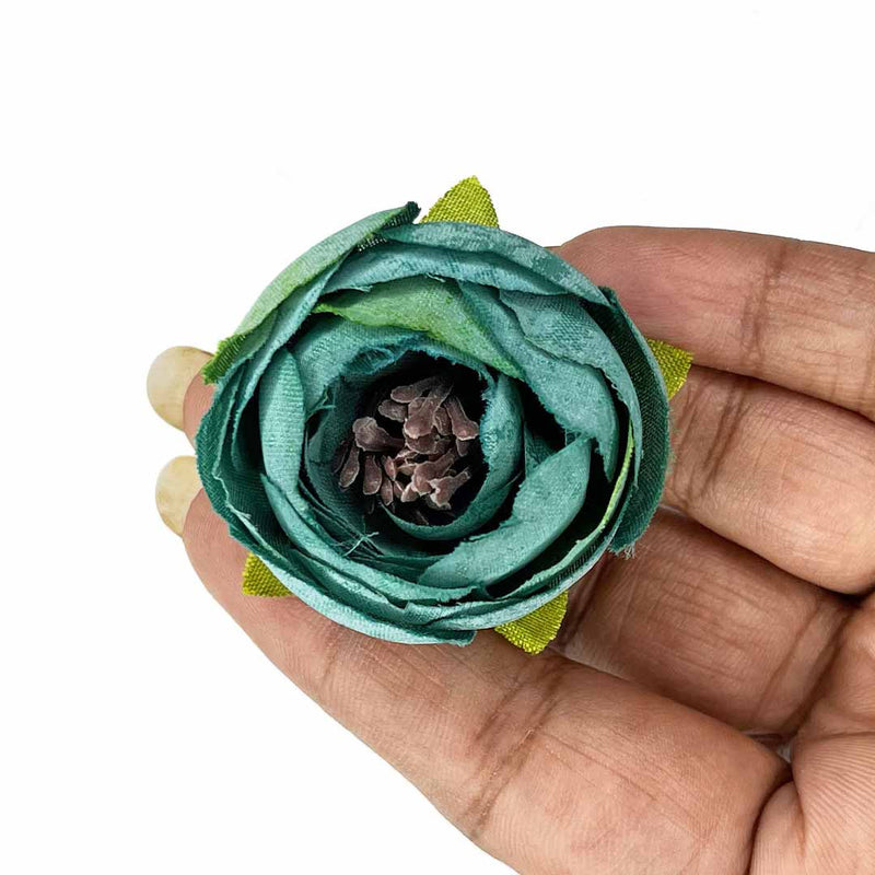 Teal Peony Buds Pack of 25 (1.5" Inches)