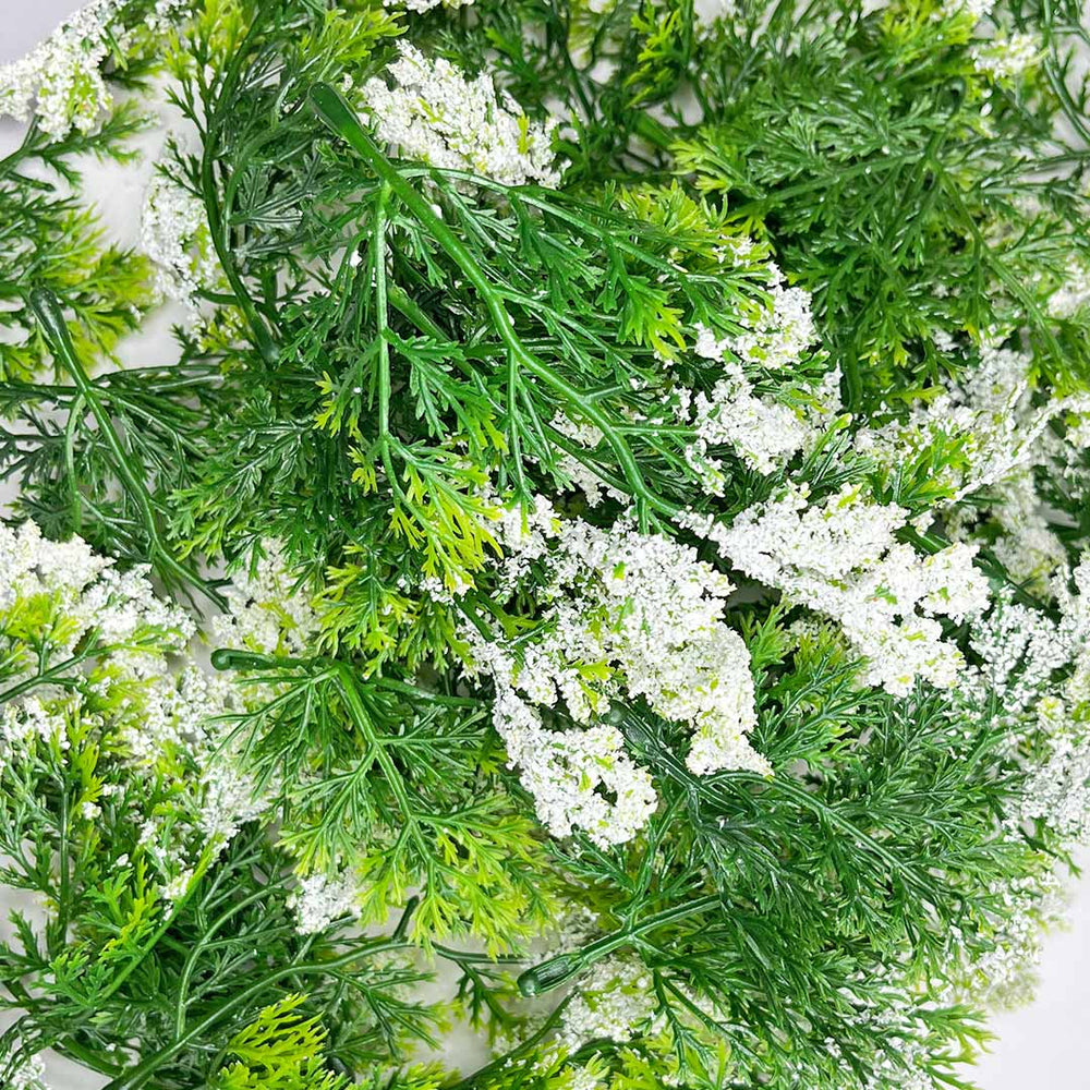 Green Fern Leaves With White Edges Set Of 12 | Green Fern Leaves | White Edges Set of 12 | Green Fern Leaves | White Edges | Art Craft | Adikala Craft Store | Craft Store Online | Adikala | Leaves Fern | Decoration | Home Decoration | Indian Homes | Festivals