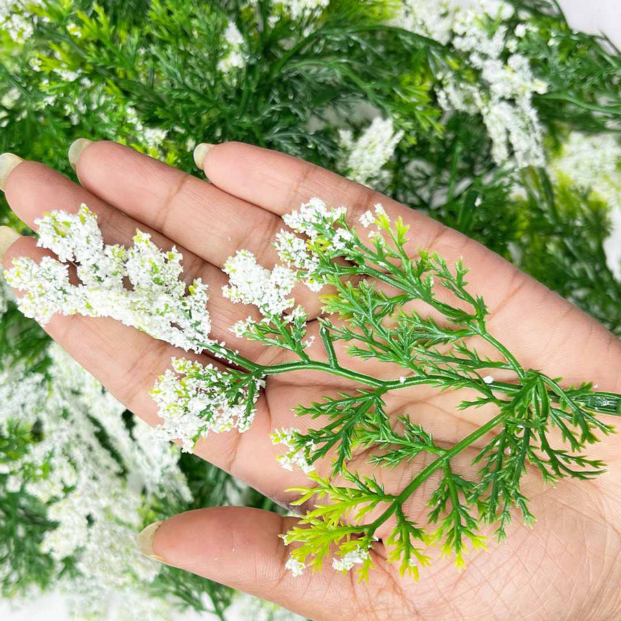 Green Fern Leaves With White Edges Set Of 12 |  Green Fern Leaves  | White Edges Set of 12  |  Green Fern Leaves |  White Edges | Art Craft | Adikala Craft Store |  Craft Store Online |  Adikala | Leaves Fern  |  Decoration |  Home Decoration | Indian Homes | Festivals 