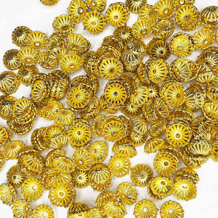 Flower Shape Acrylic Beads Or Tassels Making Cap Set Of 50