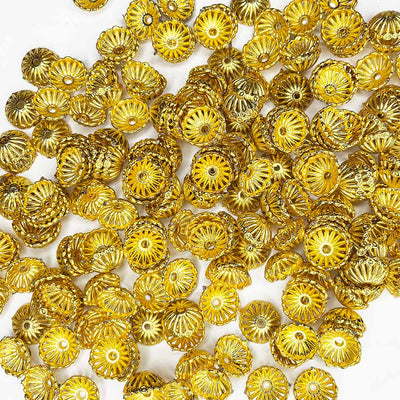 Flower Shape Acrylic Beads Or Tassels Making Cap Set Of 50
