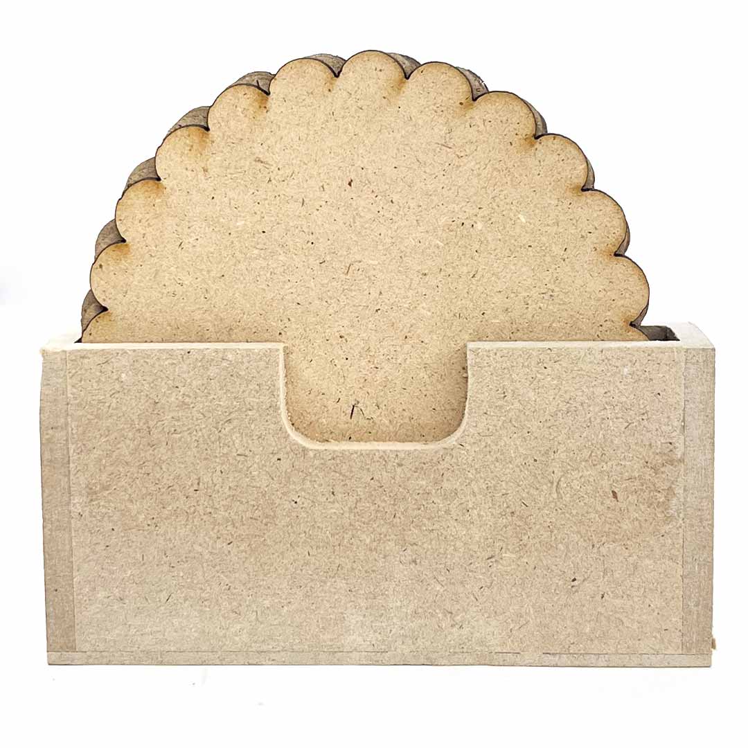 scalloped Mdf Base Set of 6 | scalloped MDF | MDF Base | Adikala Craft Store | Craft Store | Art Craft | Craft | Adikala | Decoration | Project | DIY | Collection