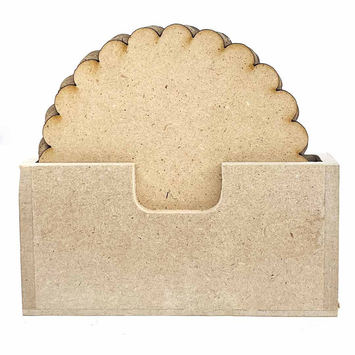 scalloped Mdf Base Set of 6 | scalloped MDF | MDF Base | Adikala Craft Store | Craft Store | Art Craft | Craft | Adikala | Decoration | Project | DIY | Collection