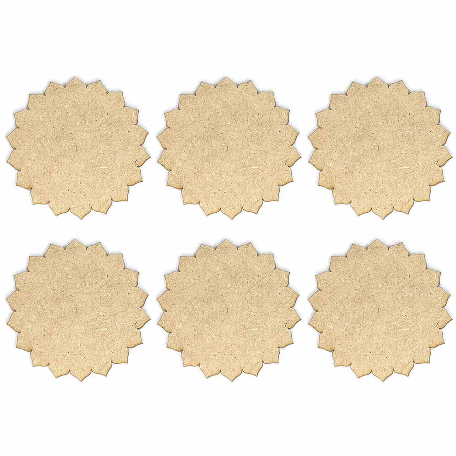 Star II Mdf Base Set of 6 | Star Mdf | MDf Cutouts | Base Set Of 6 | Adikala  Craft Store | Adikala | Art Craft