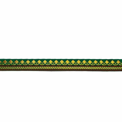 Green & Golden Zari Color Weaving Border 3-In-One - ( 5 mtr ) | Green laces | Golden Zari Laces | Zari | Golden Color | Weaving Border | Craft Shop | Art Craft | Decoration Essentials | Home Decor | India | Handmade | Sharee | Adikala Craft Store